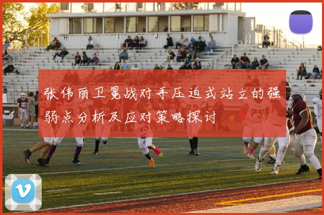张伟丽卫冕战对手压迫式站立的强弱点分析及应对策略探讨